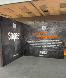 L Shaped thick foam board wall